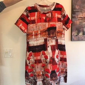 Painted silk dress/tunic - NEW!
